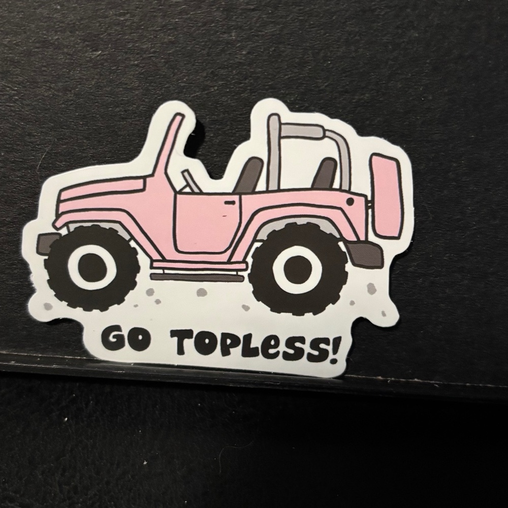 PINK JEEP STICKER